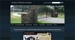 Desktop Screenshot of farmerchristianacademy.com